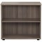 Jemini Desk High Bookcase, 1 Shelf, 730mm High, Grey Oak