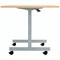 Jemini Rectangular Tilting Table 1200x800x730mm Nova Oak/Silver