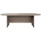 Jemini D-End Meeting Table, 1800mm, Grey Oak