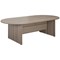 Jemini D-End Meeting Table, 1800mm, Grey Oak