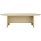 Jemini D-End Meeting Table, 1800mm, Maple