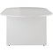 Jemini D-End Meeting Table, 1800mm, White