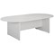 Jemini D-End Meeting Table, 1800mm, White