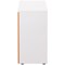 Jemini Two Tone Low Wooden Cupboard, 1 Shelf, 800mm High, White and Beech