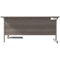 Jemini 1600mm Corner Desk, Right Hand, Silver Cantilever Legs, Grey Oak Jemini 1600mm Corner Desk, Right Hand, Silver Cantilever Legs, Grey Oak