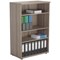 Jemini Medium Bookcase, 3 Shelves, 1200mm High, Grey Oak