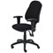 First Calypso Operator Chair with Adjustable Arms, Black