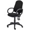 First High Back Operators Chair with Fixed Arms, Black