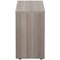 Jemini Desk High Wooden Cupboard, 1 Shelf, 730mm High, Grey Oak