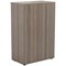 Jemini Medium Wooden Cupboard, 3 Shelves, 1200mm High, Grey Oak