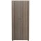 Jemini Tall Wooden Cupboard, 4 Shelves, 1800mm High, Grey Oak