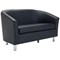 Jemini Tub Polyurethane Sofa, Black