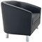 Jemini Tub Polyurethane Sofa, Black