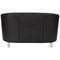 Jemini Tub Polyurethane Sofa, Black