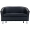 Jemini Tub Polyurethane Sofa, Black