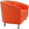 Jemini Tub Polyurethane Sofa, Orange