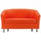 Jemini Tub Polyurethane Sofa, Orange