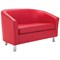Jemini Tub Polyurethane Sofa, Red