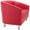 Jemini Tub Polyurethane Sofa, Red