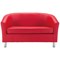 Jemini Tub Polyurethane Sofa, Red