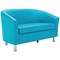 Jemini Tub Polyurethane Sofa, Sky Blue