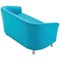 Jemini Tub Polyurethane Sofa, Sky Blue