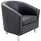 Jemini Tub Polyurethane Armchair, Black