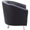 Jemini Tub Polyurethane Armchair, Black