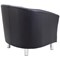 Jemini Tub Polyurethane Armchair, Black