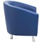 Jemini Tub Polyurethane Armchair, Blue