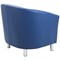 Jemini Tub Polyurethane Armchair, Blue
