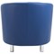 Jemini Tub Polyurethane Armchair, Blue