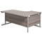 Jemini 1800mm Corner Desk, Left Hand, Silver Cantilever Legs, Grey Oak Jemini 1800mm Corner Desk, Left Hand, Silver Cantilever Legs, Grey Oak