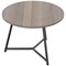 Jemini Trinity Round Table, 600mm Diameter, 435mm High, Grey Oak
