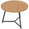 Jemini Trinity Round Table, 600mm Diameter, 435mm High, Oak