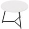 Jemini Trinity Round Table, 600mm Diameter, 435mm High, White