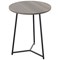 Jemini Trinity Round Table, 600mm Diameter, 735mm High, Grey Oak