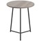 Jemini Trinity Round Table, 600mm Diameter, 735mm High, Grey Oak