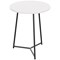 Jemini Trinity Round Table, 600mm Diameter, 735mm High, White