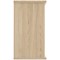 Astin Desk High Bookcase, 1 Shelf, 730mm High, Oak