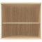 Astin Desk High Bookcase, 1 Shelf, 730mm High, Oak