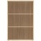 Astin Medium Bookcase, 2 Shelves, 1204mm High, Oak