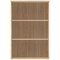 Astin Medium Bookcase, 2 Shelves, 1204mm High, Oak