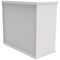 Astin Desk High Bookcase, 1 Shelf, 730mm High, White