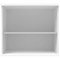 Astin Desk High Bookcase, 1 Shelf, 730mm High, White