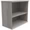 Astin Desk High Bookcase, 1 Shelf, 730mm High, Grey Oak
