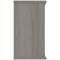 Astin Desk High Bookcase, 1 Shelf, 730mm High, Grey Oak