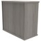 Astin Desk High Bookcase, 1 Shelf, 730mm High, Grey Oak