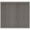 Astin Desk High Bookcase, 1 Shelf, 730mm High, Grey Oak