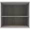 Astin Desk High Bookcase, 1 Shelf, 730mm High, Grey Oak